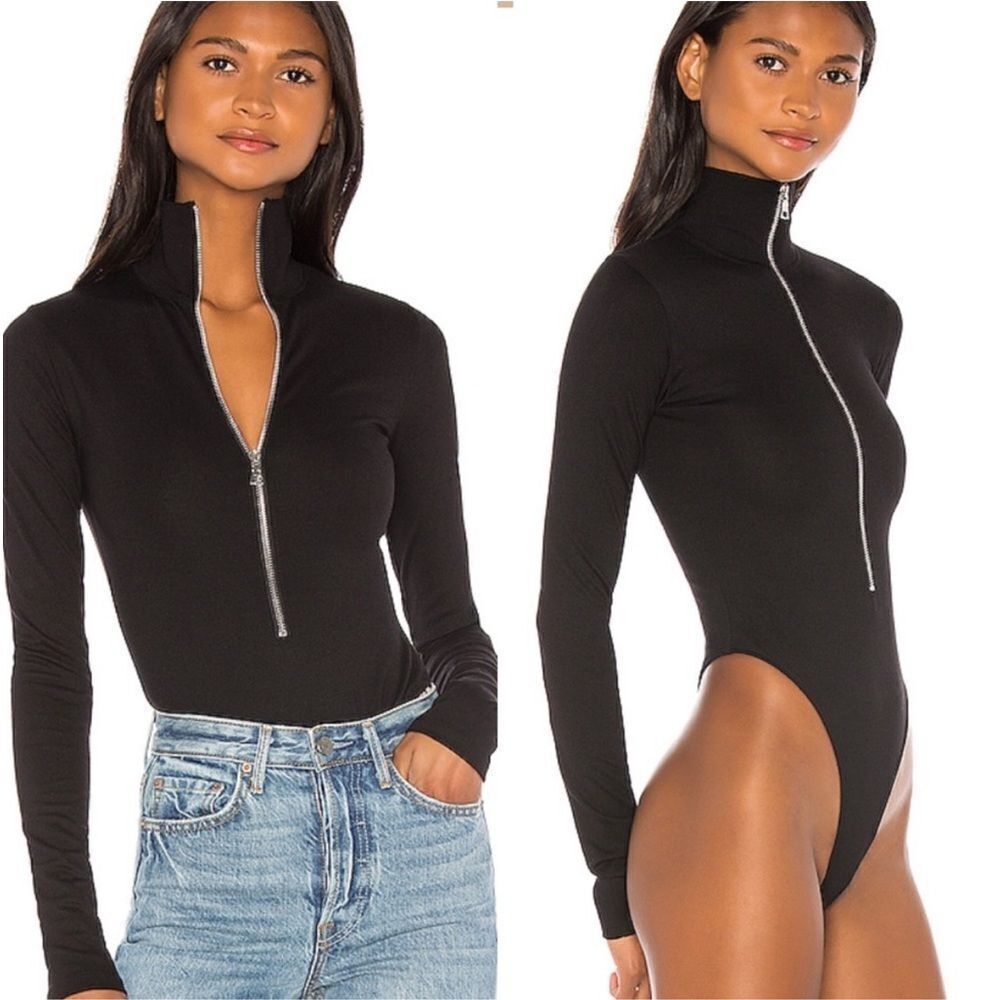 Marissa Webb Zip Front Bodysuit - Picture 3 of 17